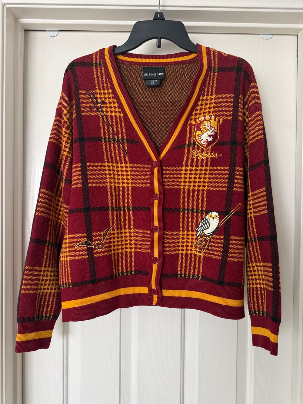 Harry Potter Gryffindor Plaid Women's Cardigan - BoxLunch Exclusive